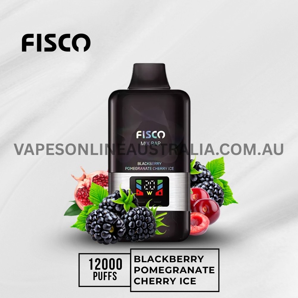 FISCO Mix Bar 12000 Puffs Blackberry Pomegranate Cherry Ice FISCO Mix Bar 12000 Puffs Blackberry Pomegranate Cherry Ice