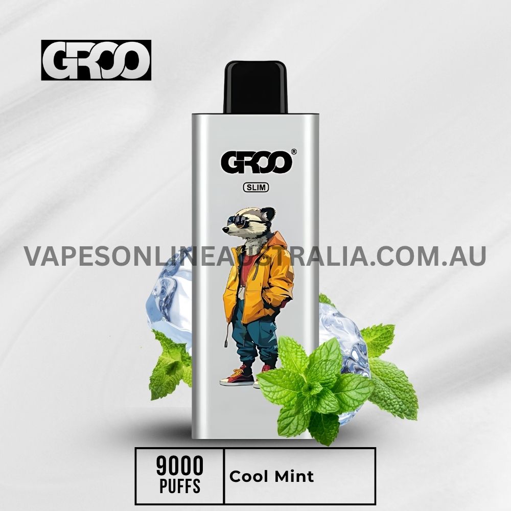 GROO Slim 9000 Puffs Cool Mint GROO Slim 9000 Puffs Cool Mint