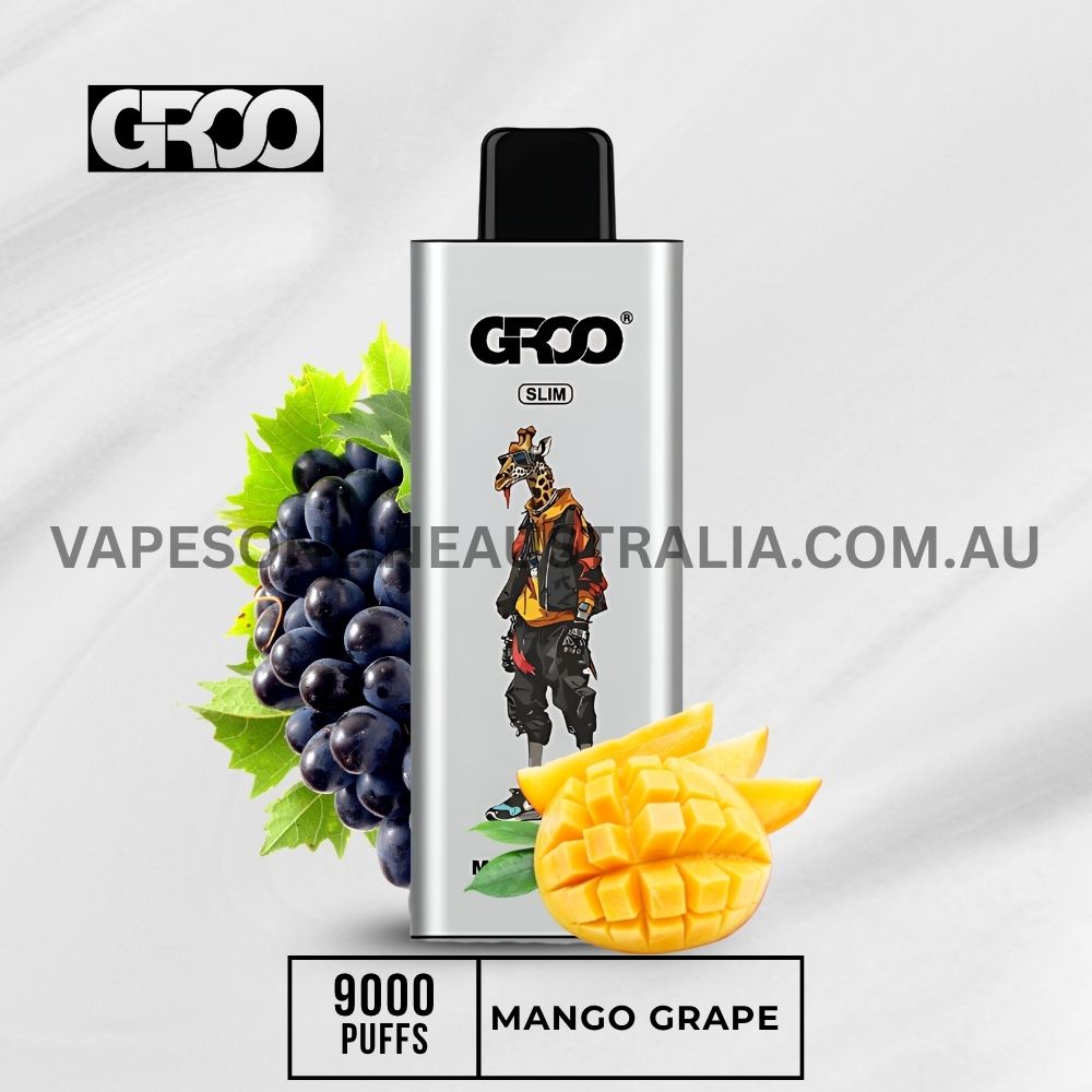 GROO Slim 9000 Puffs Mango Grape GROO Slim 9000 Puffs Mango Grape