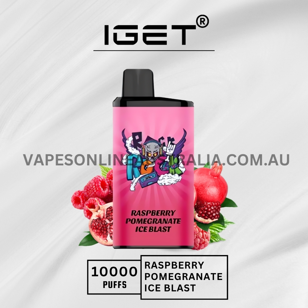 IGET Bar Pro 10000 Puffs Raspberry Pomegranate Ice Blast IGET Bar Pro 10000 Puffs Raspberry Pomegranate Ice Blast