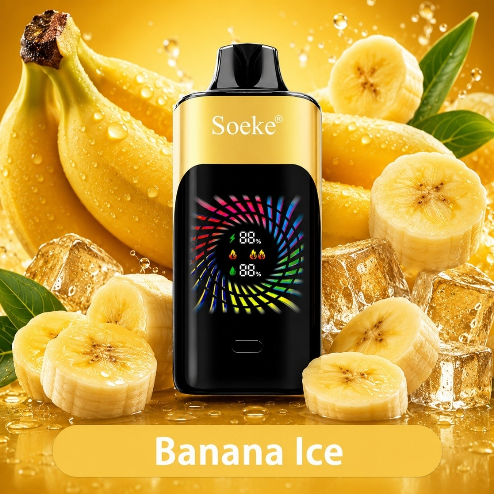 SOEKE S9 28000 Puffs Banana Ice SOEKE S9 28000 Puffs Banana Ice