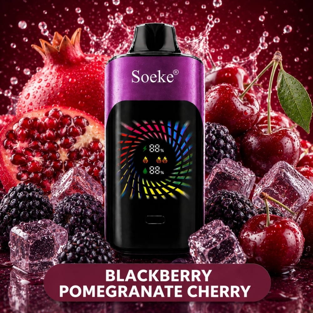 SOEKE S9 28000 Puffs Blackberry Pomegranate Cherry SOEKE S9 28000 Puffs Blackberry Pomegranate Cherry