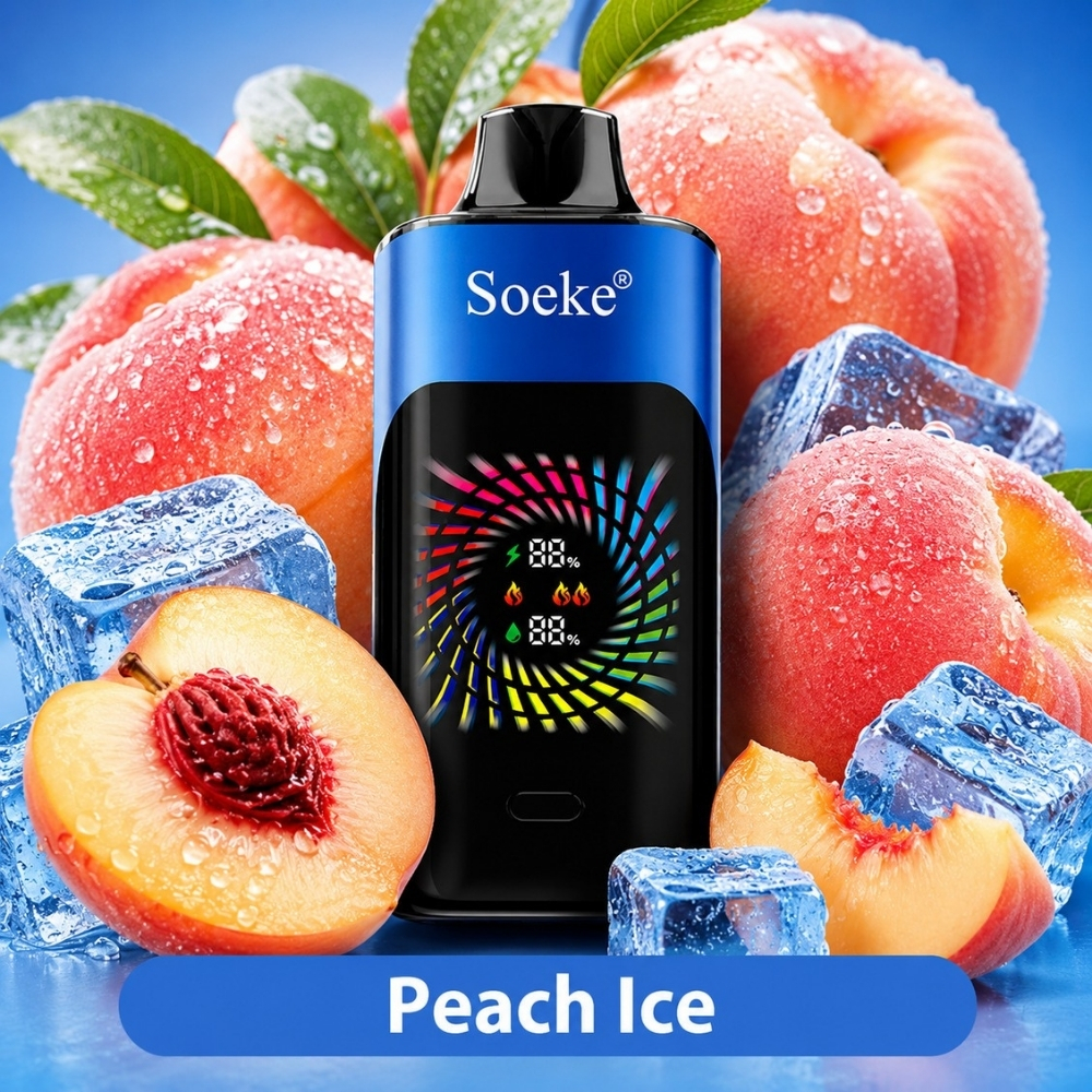 SOEKE S9 28000 Puffs Peach Ice SOEKE S9 28000 Puffs Peach Ice