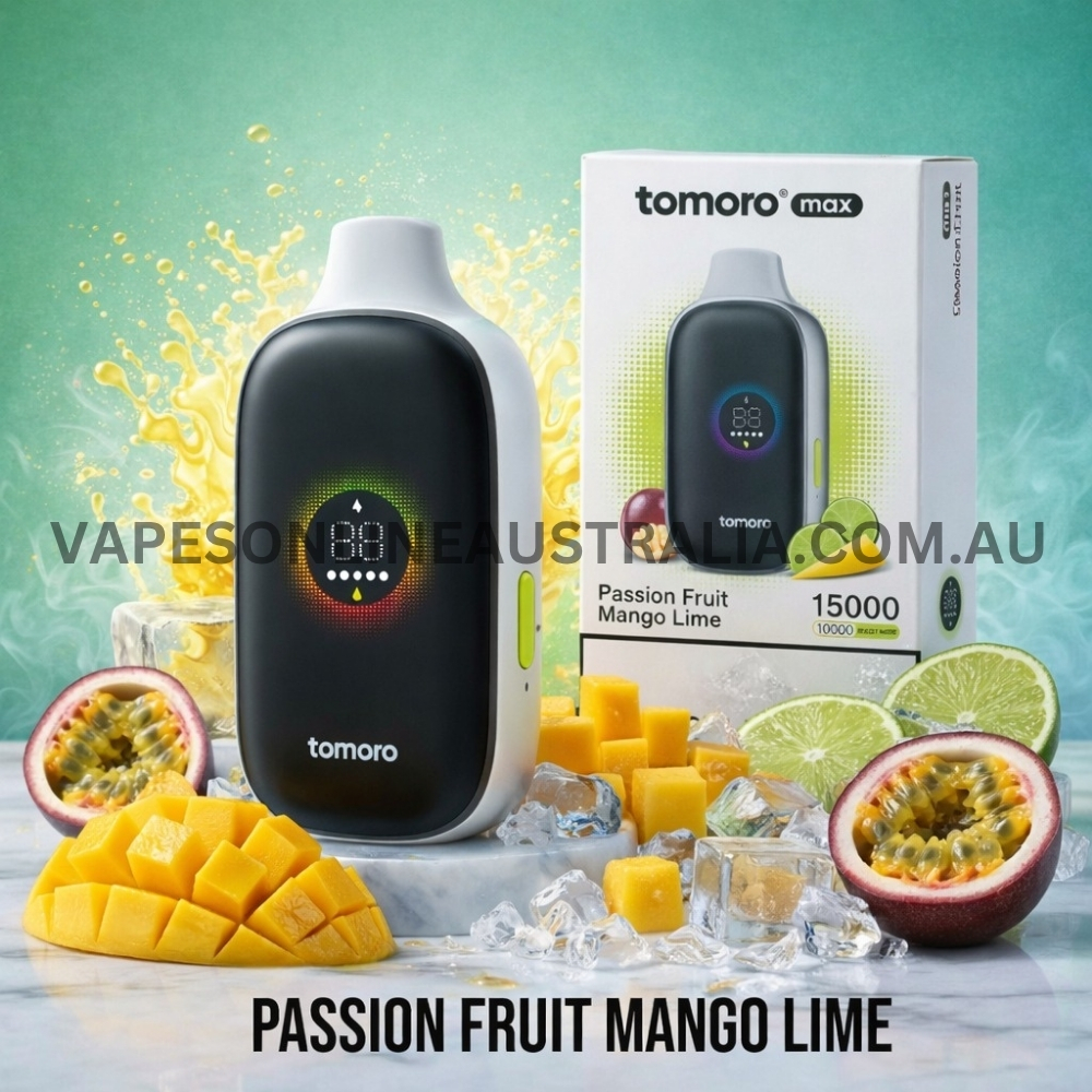 TOMORO 15000 Max Puffs Passionfruit Mango Lime TOMORO 15000 Max Puffs Passionfruit Mango Lime